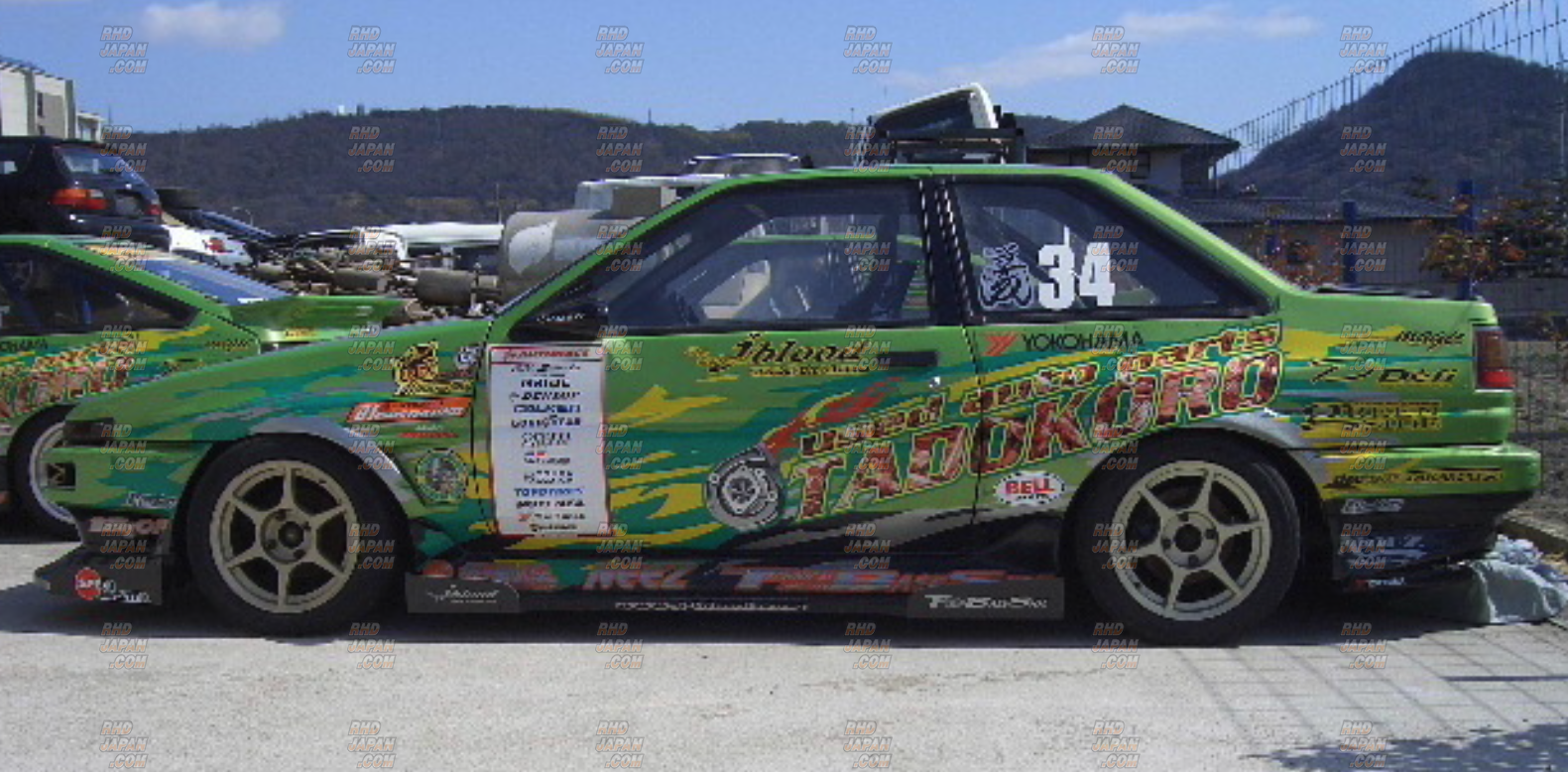 J-Blood Rear Blister Fender Set - Trueno AE86 2-Door Coupe